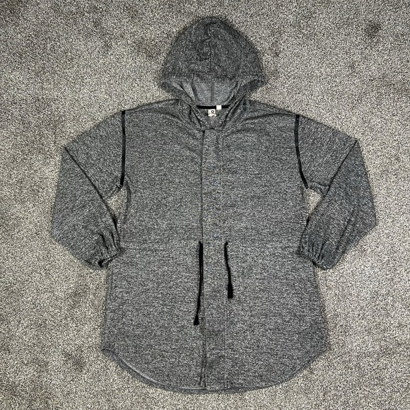 Anthropologie Sweaters - Dolan Anthropologie Hooded Soft Gray Full Zip Cardigan Women Medium Pockets Warm